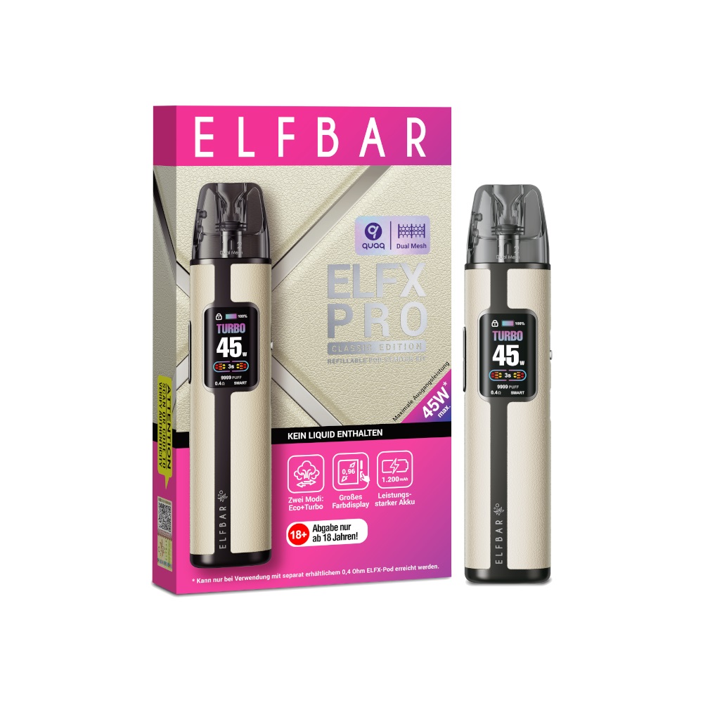 Elfbar - ELFX Pro Refillable Pod Kit - White