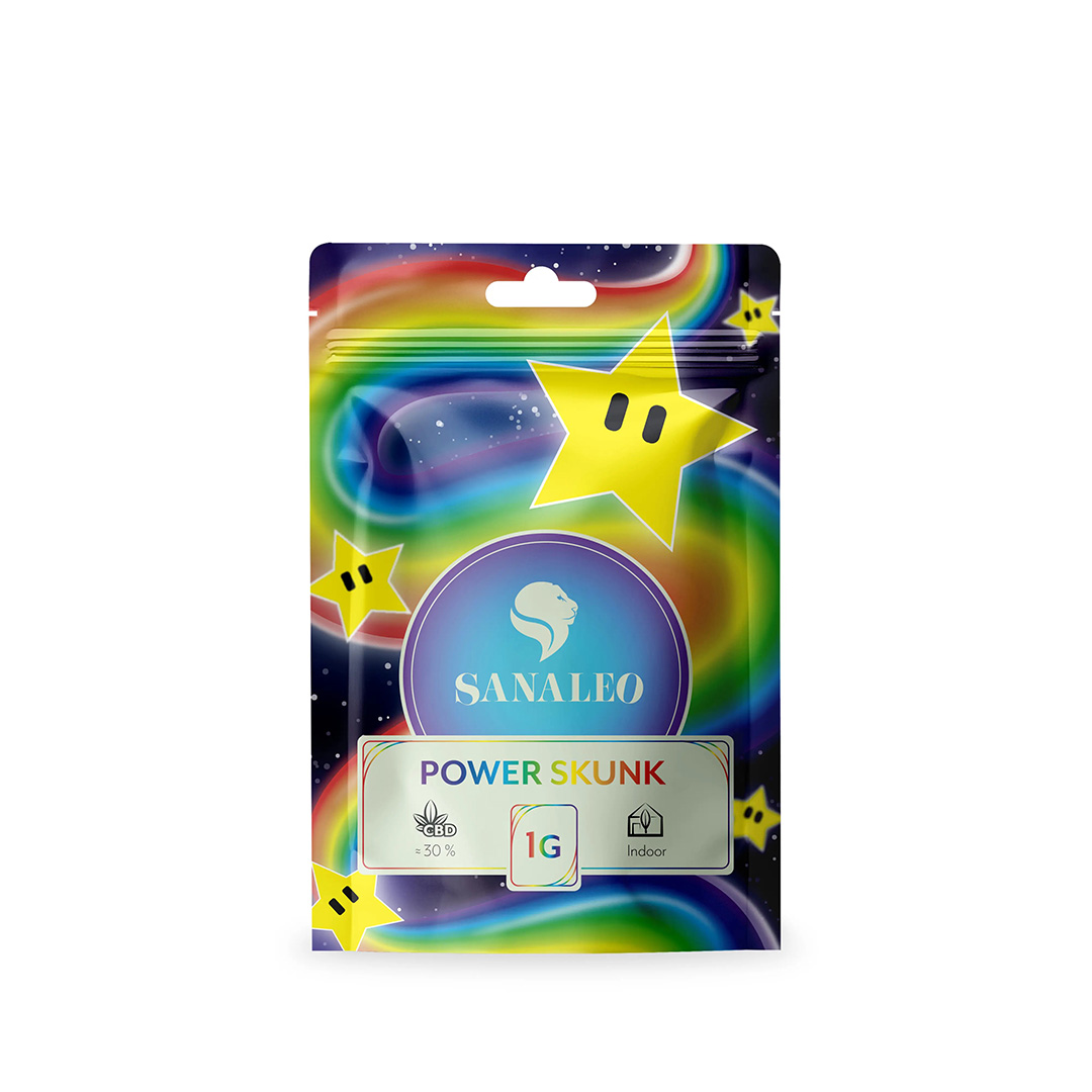 Sanaleo CBD Blüte Power Skunk 1g Sanaleo CBD Blüte Power Skunk 1g