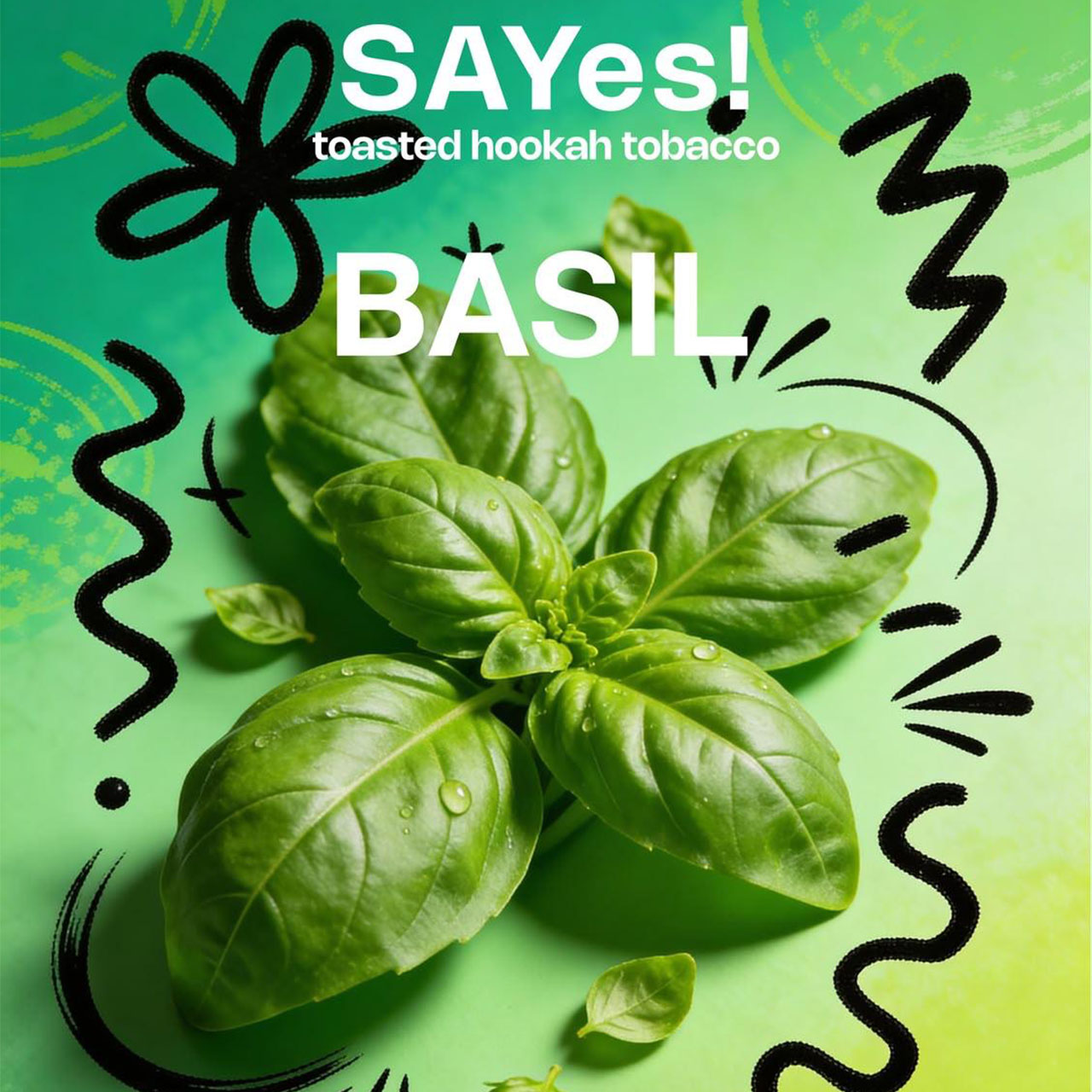 SAYes! Darkblend Shisha Tabak Basil 100g SAYes! Darkblend Shisha Tabak Basil 100g