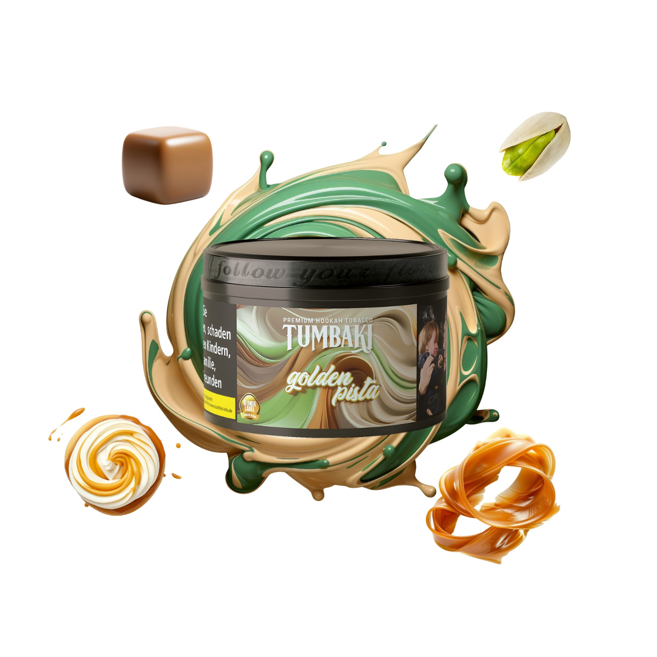 Tumbaki Shisha Tabak Golden Pista 200g Tumbaki Shisha Tabak Golden Pista 200g