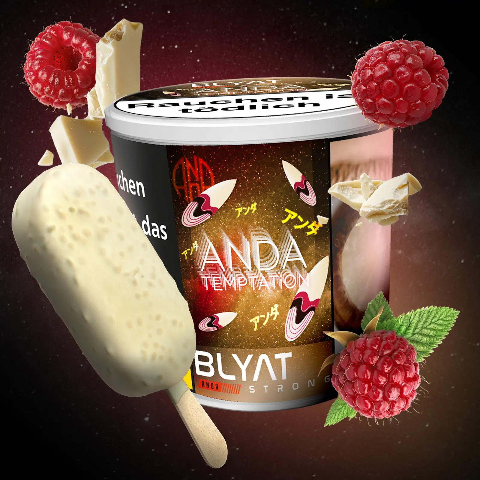 Blyat Shisha Tabak Temptation 200g Blyat Shisha Tabak Temptation 200g