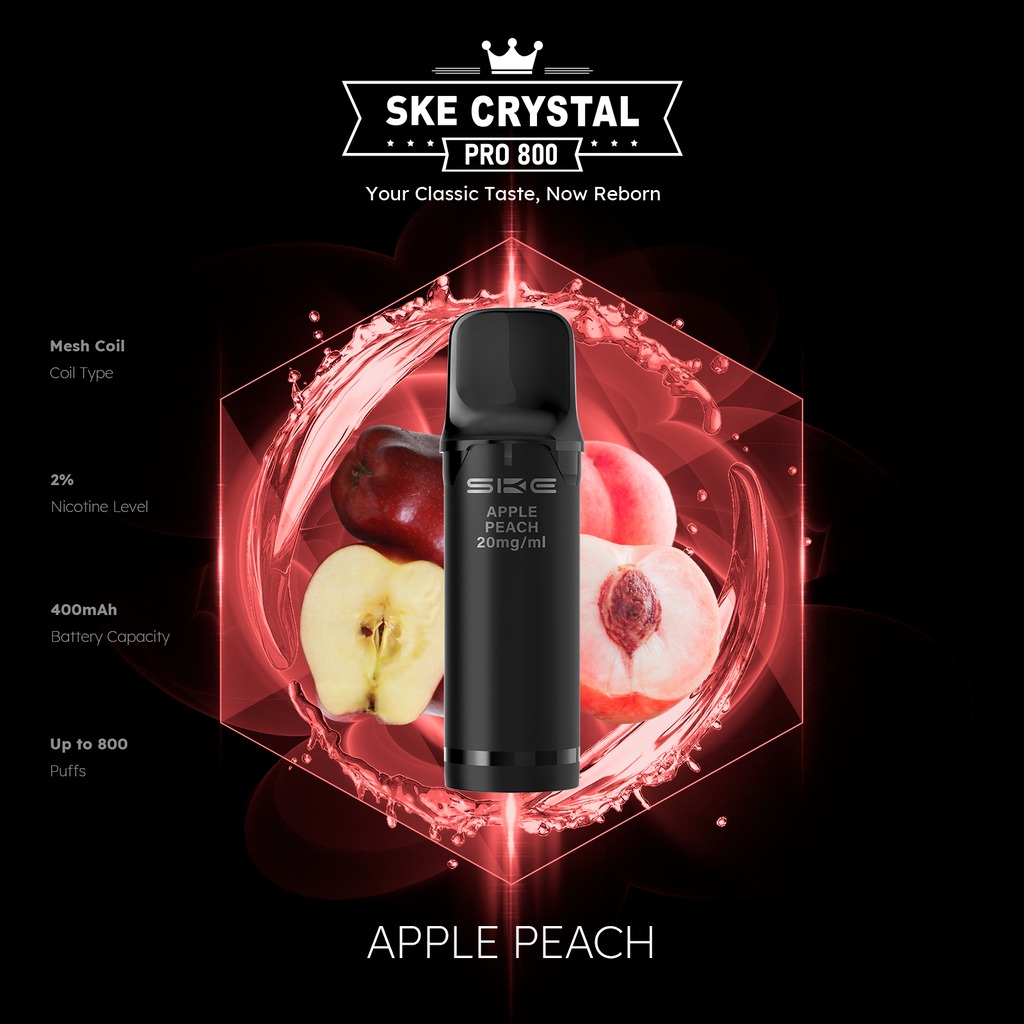 SKE Crystal Pro Pod Apple Peach SKE Crystal Pro Pod Apple Peach