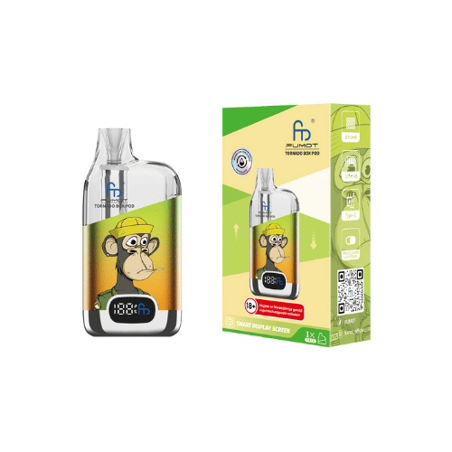 Randm Tornado Box Pod 12000 Green Orange Randm Tornado Box Pod 12000 Green Orange