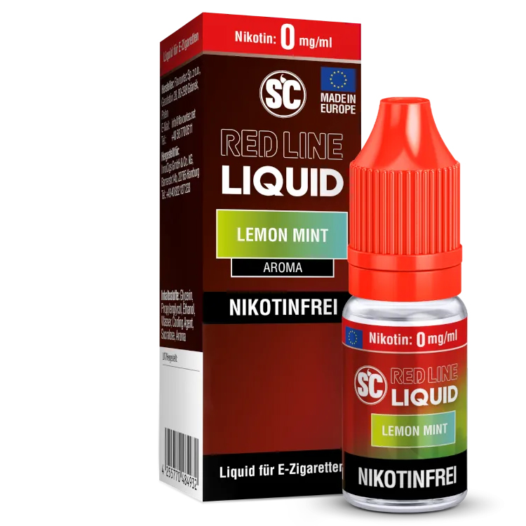 SC Red Line Liquid Lemon Mint 10ml 0mg SC Red Line Liquid Lemon Mint 10ml 0mg