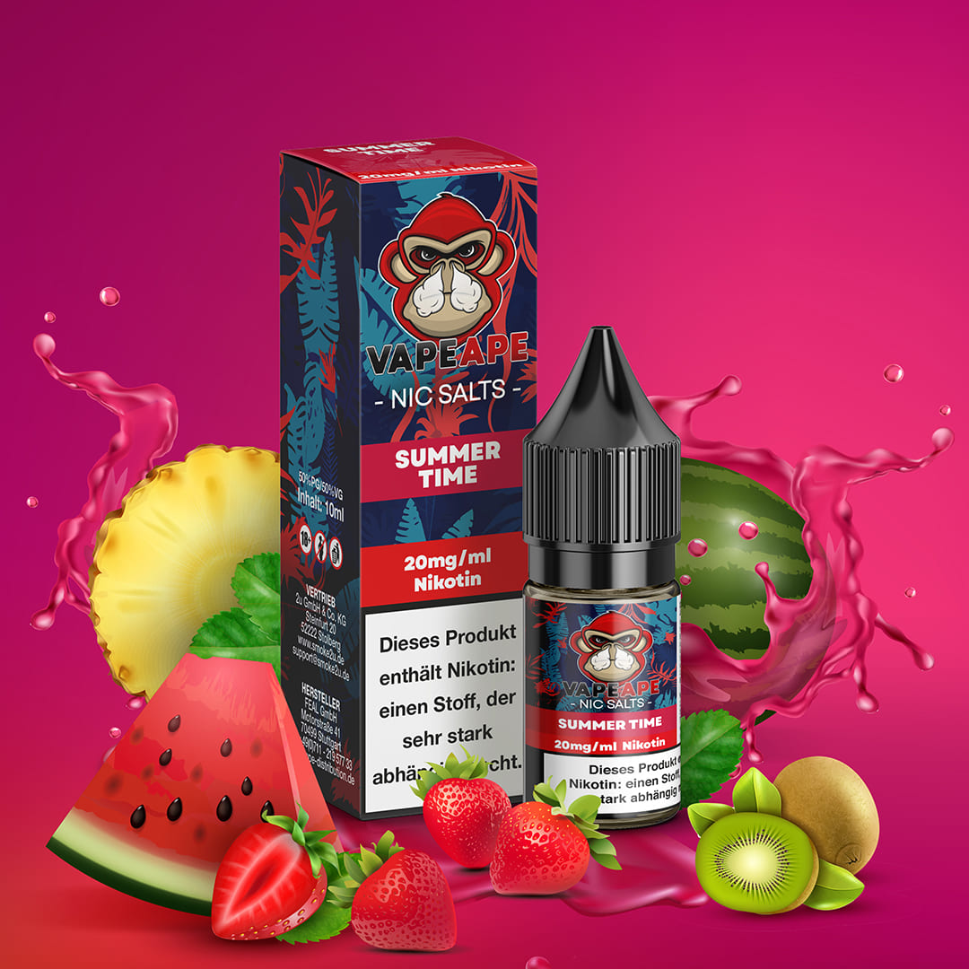Vape Ape Liquid 10ml 20mg Summertime