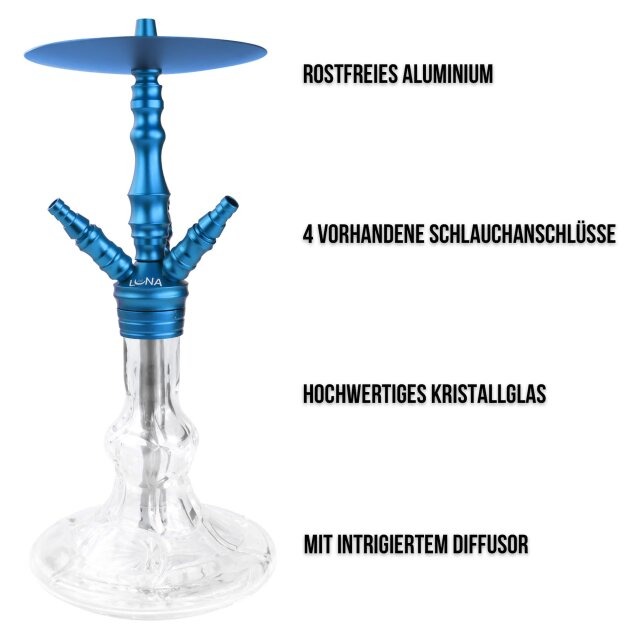 Luna Hookah - Minima 2.0 Blau