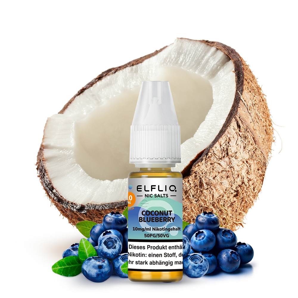 Elfliq Nikotinsalz Liquid Coconut Blueberry 10mg 10ml