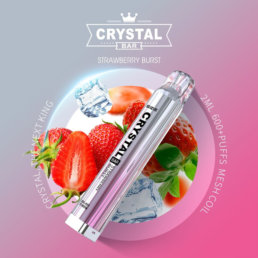 Crystal Bar - Strawberry Burst 2% Nikotin 600 Züge