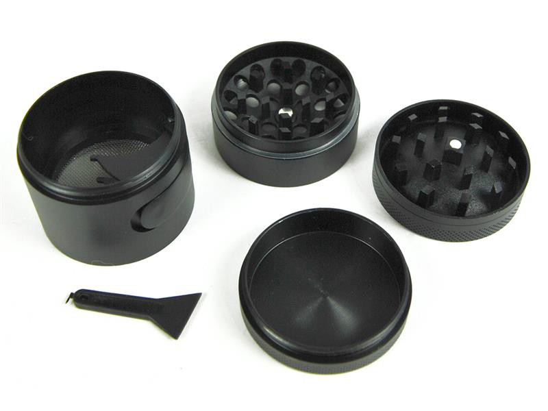 SweedZ Grinder Schwarz Matt mit Portionierer SweedZ Grinder Schwarz Matt mit Portionierer