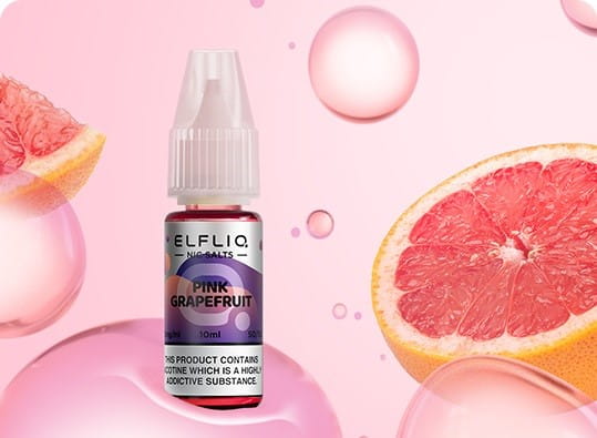 Elfliq_Pink_Grapefruit Elfliq - Pink Grapefruit Nikotinsalz Liquid 10ml l 20mg/ml