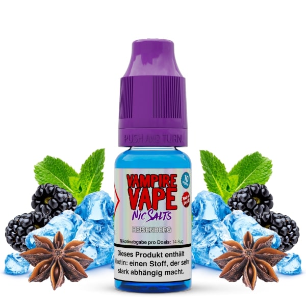 Vampire Vape Heisenberg Nikotinsalz Liquid 10ml Vampire Vape Heisenberg Nikotinsalz Liquid 10ml