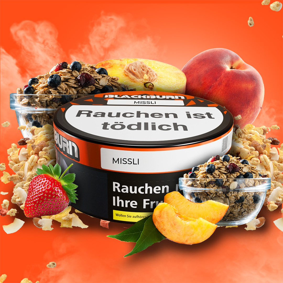 Blackburn Darkblend Shisha Tabak Missli 100g Blackburn Darkblend Shisha Tabak Müsli 100g