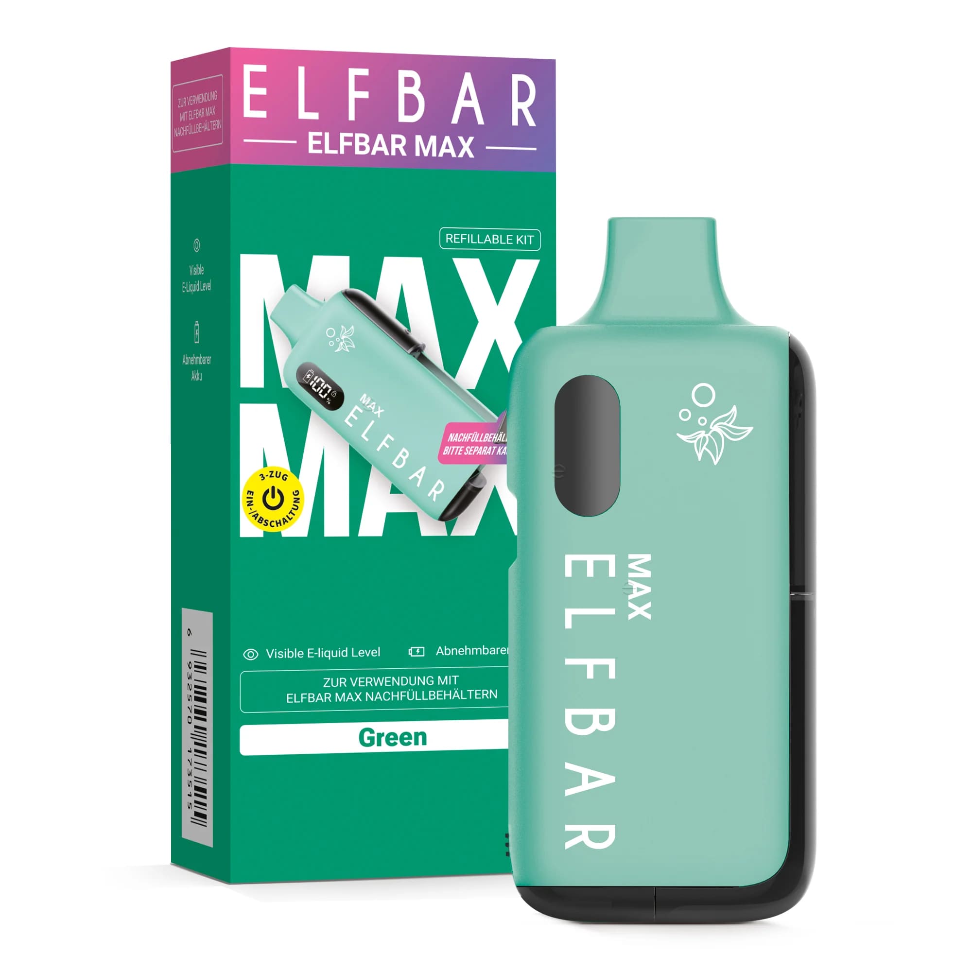 Elfbar MAX Basisgerät Green Elfbar MAX Basisgerät Green