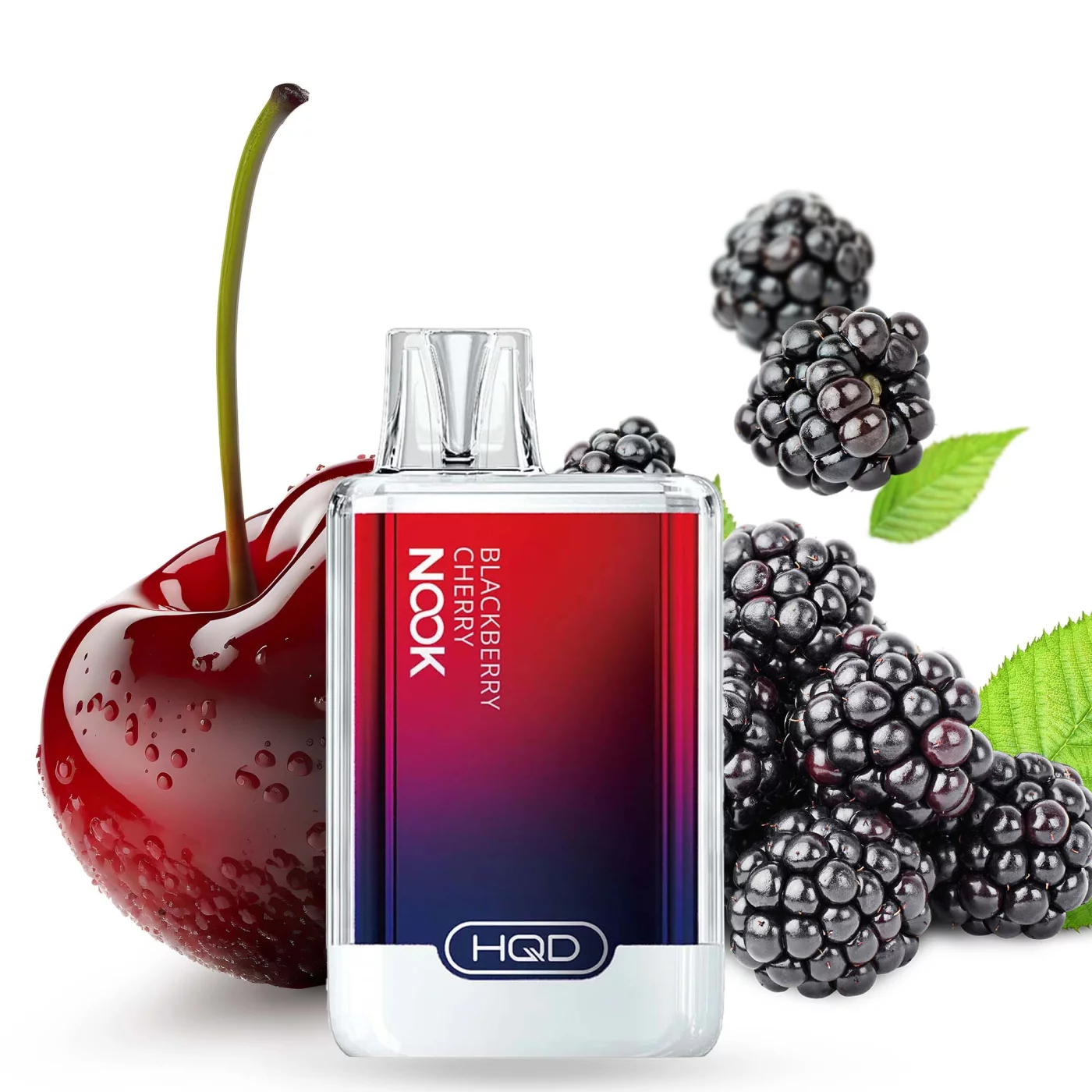 HQD Nook - Vape Einweg E-Zigarette - Blackberry Cherry 1,8% Nikotin
