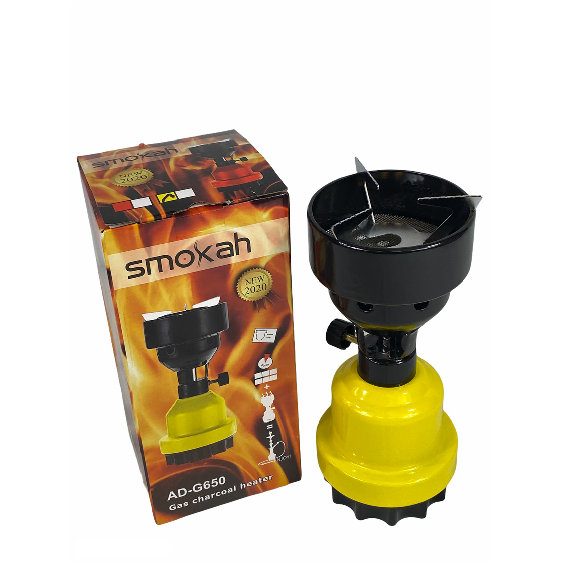 smokah-ad-g650-kohleanzuender-gasbrenner-farbe-gelb-onlineshop Smokah - Gasanzünder