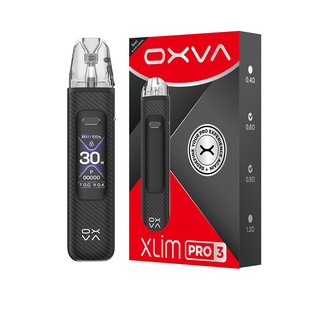 OXVA - XLIM Pro 3 Pod System Kit - Black Carbon OXVA - XLIM Pro 3 Pod System Kit - Black Carbon