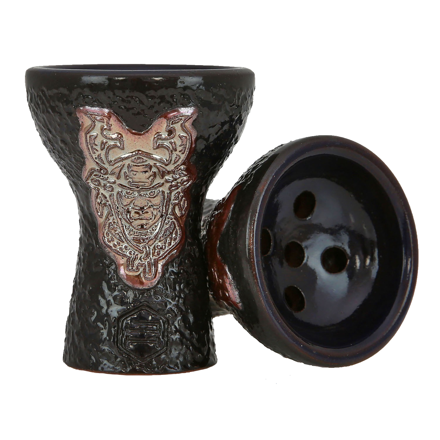 Japona Hookah Shisha Kopf Mehrlochkopf Samurai Gold