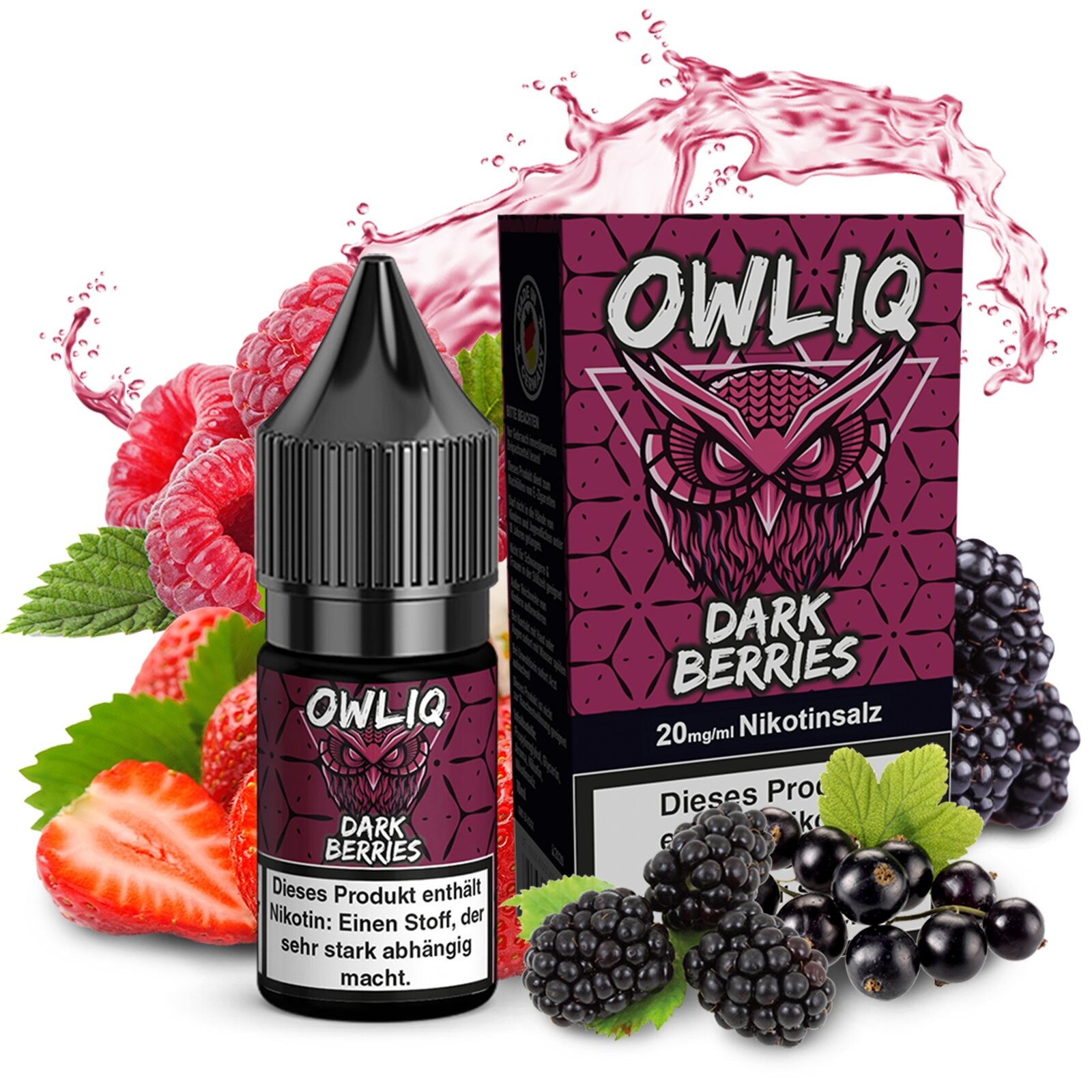 Owliq Liquid Dark Berries 10ml 20mg Owliq Liquid Dark Berries 10ml 20mg