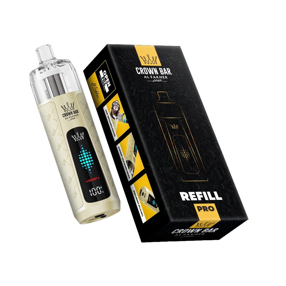 Al Fakher Refill Pro Device Gold 16ml Vape Al Fakher Refill Pro Device Gold 16ml Vape
