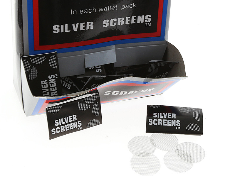 Silver Screens - 5 Siebe für Bongköpfe 15mm