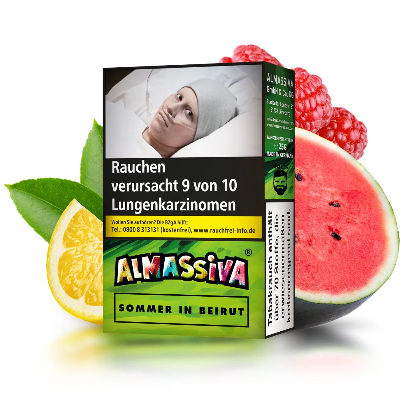 Al Massiva Shisha Tabak Sommer in Beirut 25g Al Massiva Shisha Tabak Sommer in Beirut 25g