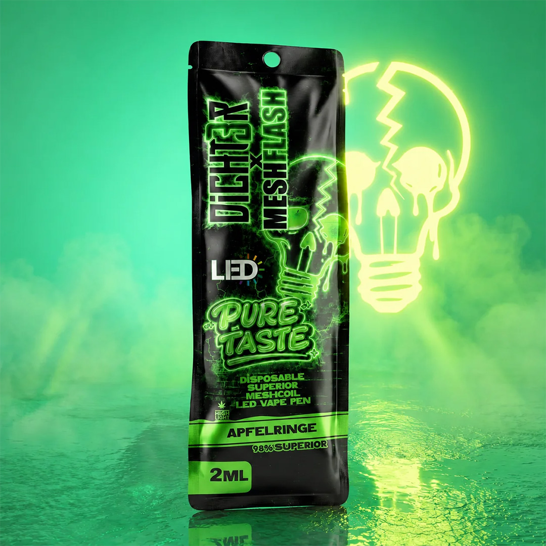 Dicht3er x Mesh Flash Superior Blend Vape Apfelringe 2ml Dicht3er x Mesh Flash Superior Blend Vape Apfelringe 2ml