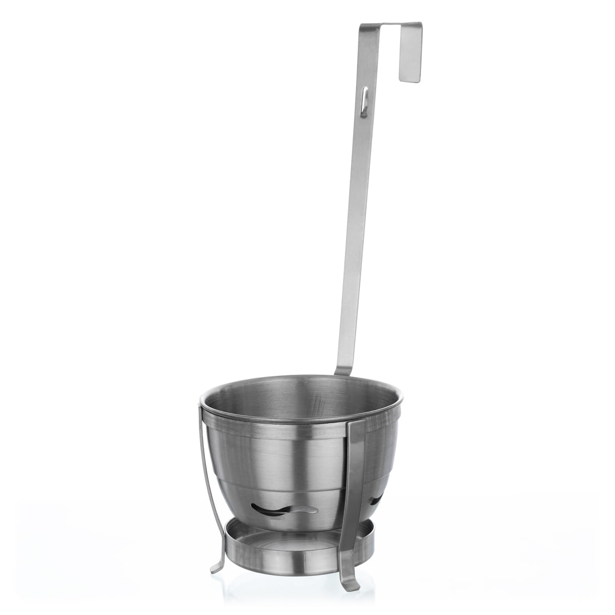 Kohlekorb_Pro_1 Aladin Kohleträger - Silber inkl. Abklopfgitter