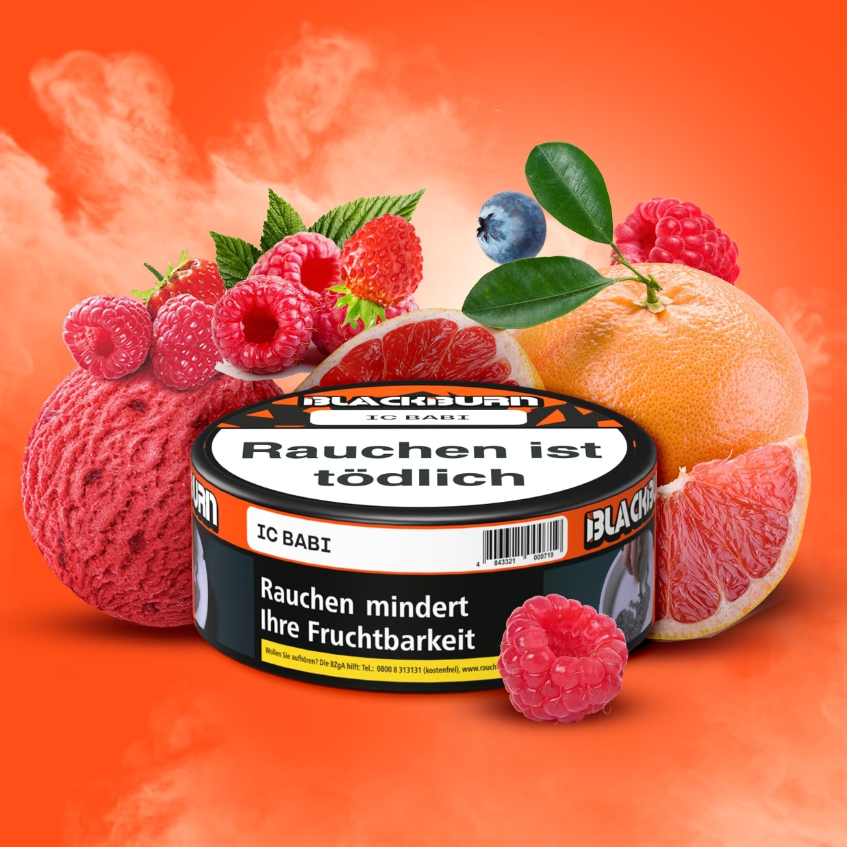 Blackburn Shisha Tabak Ic Babi 100g Blackburn Shisha Tabak Ic Babi 100g