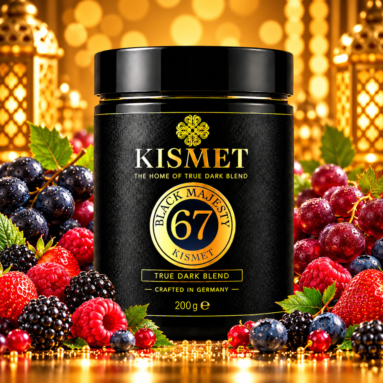 Kismet Darkblend Shisha Tabak Black Majesty #67 200g