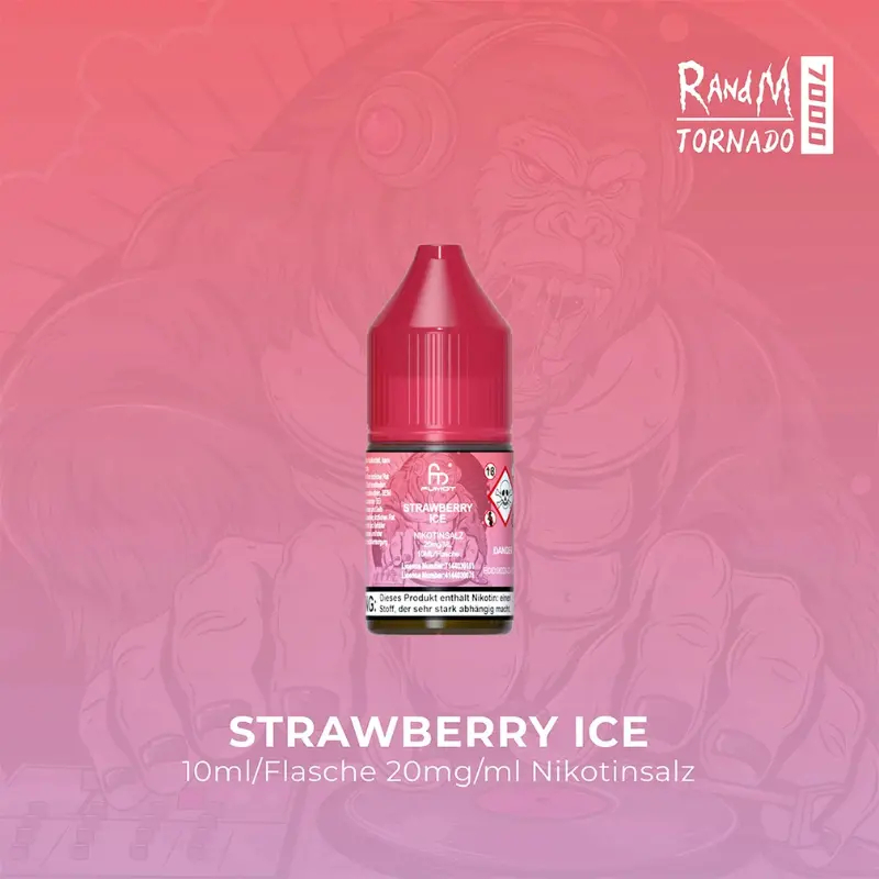 Randm Tornado Strawberry Ice Nic Salt Liquid 10ml 20mg Randm Tornado Strawberry Ice Nic Salt Liquid 10ml 20mg