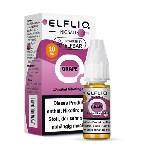 Elfbar Elfliq Grape 10mg 10ml Elfbar Elfliq Grape 10mg 10ml