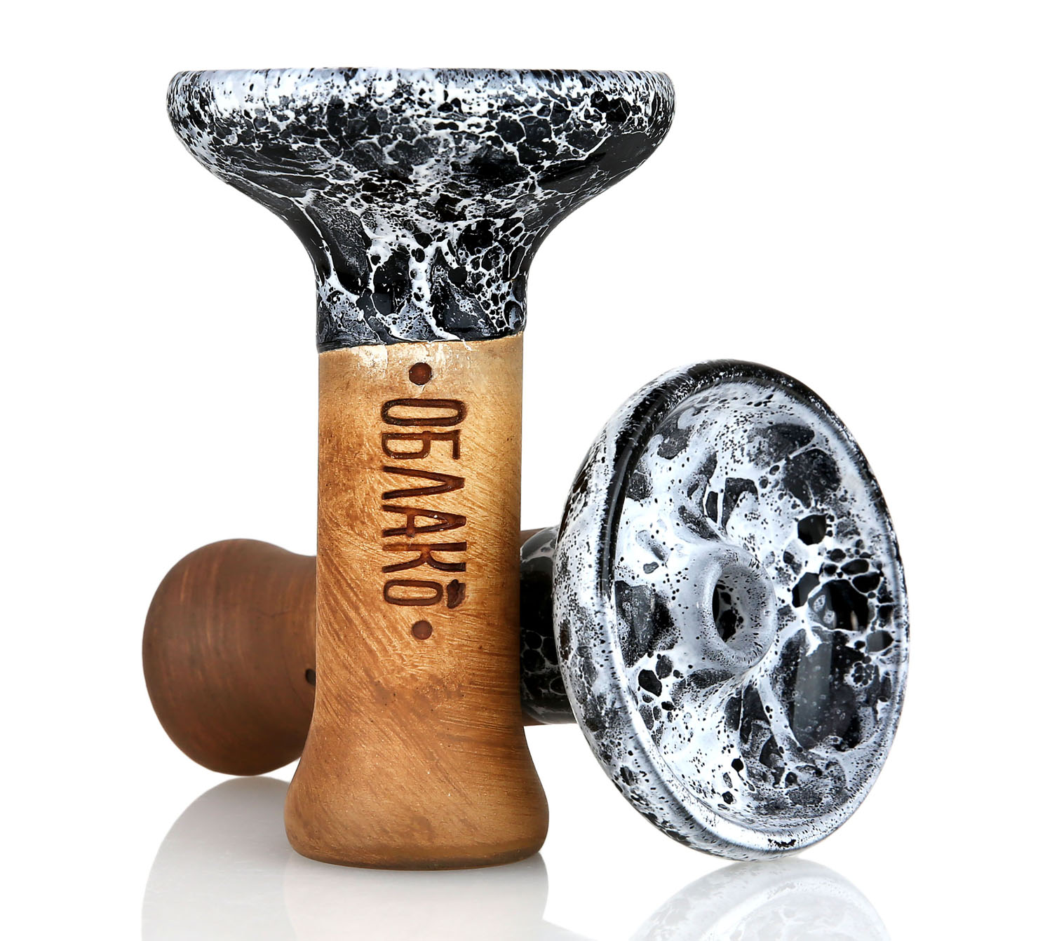 oblako-phunnel-m-marble-black-phunnel Oblako Phunnel - Glazed Marble Black M