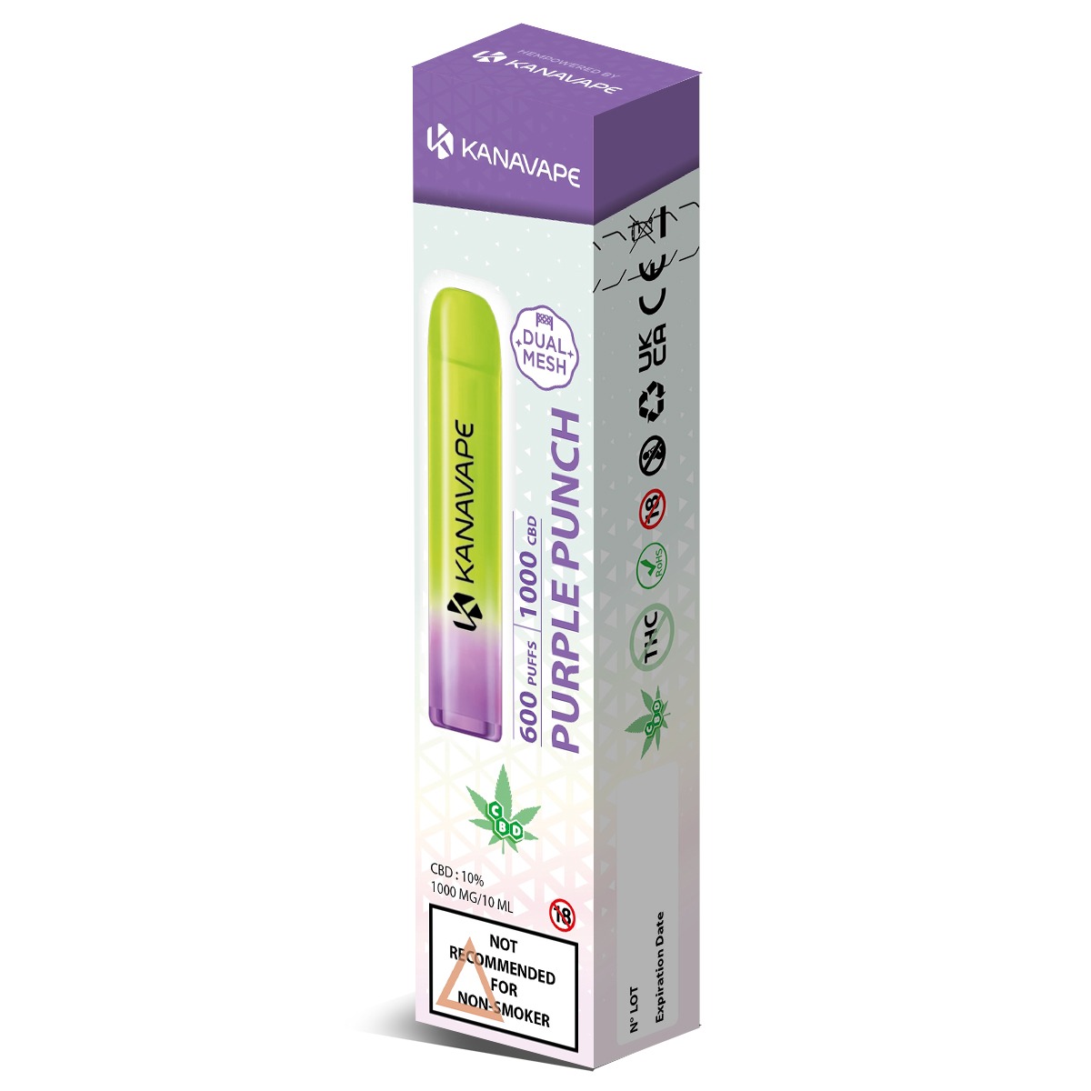 Kanavape CBD Vape Einweg E-Zigarette - Purple Punch - 2ml