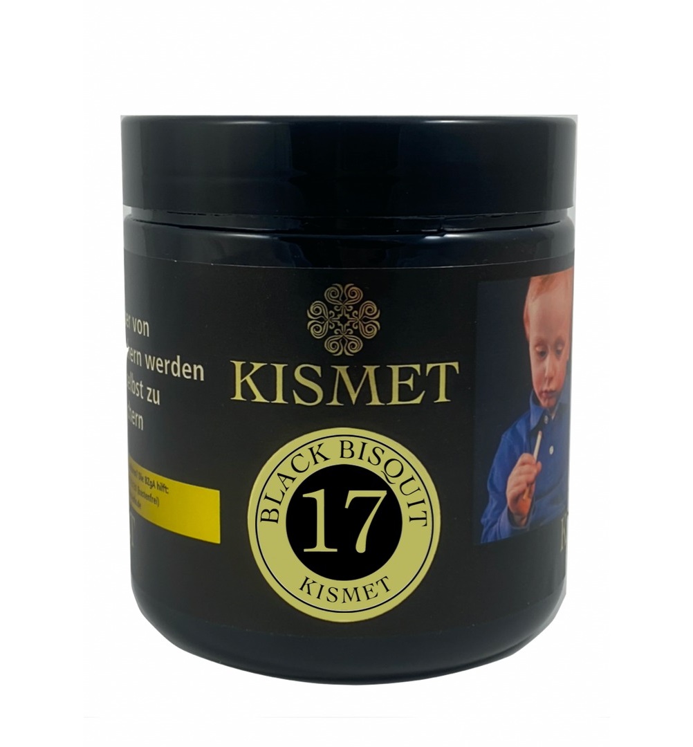 Kismet Shisha Tabak - Black Bisquit #17 200g