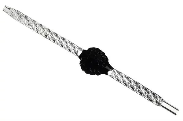 Mata Leon Glasmundstück Twisted Lion Head Schwarz Mata Leon Glasmundstück Twisted Lion Head Schwarz