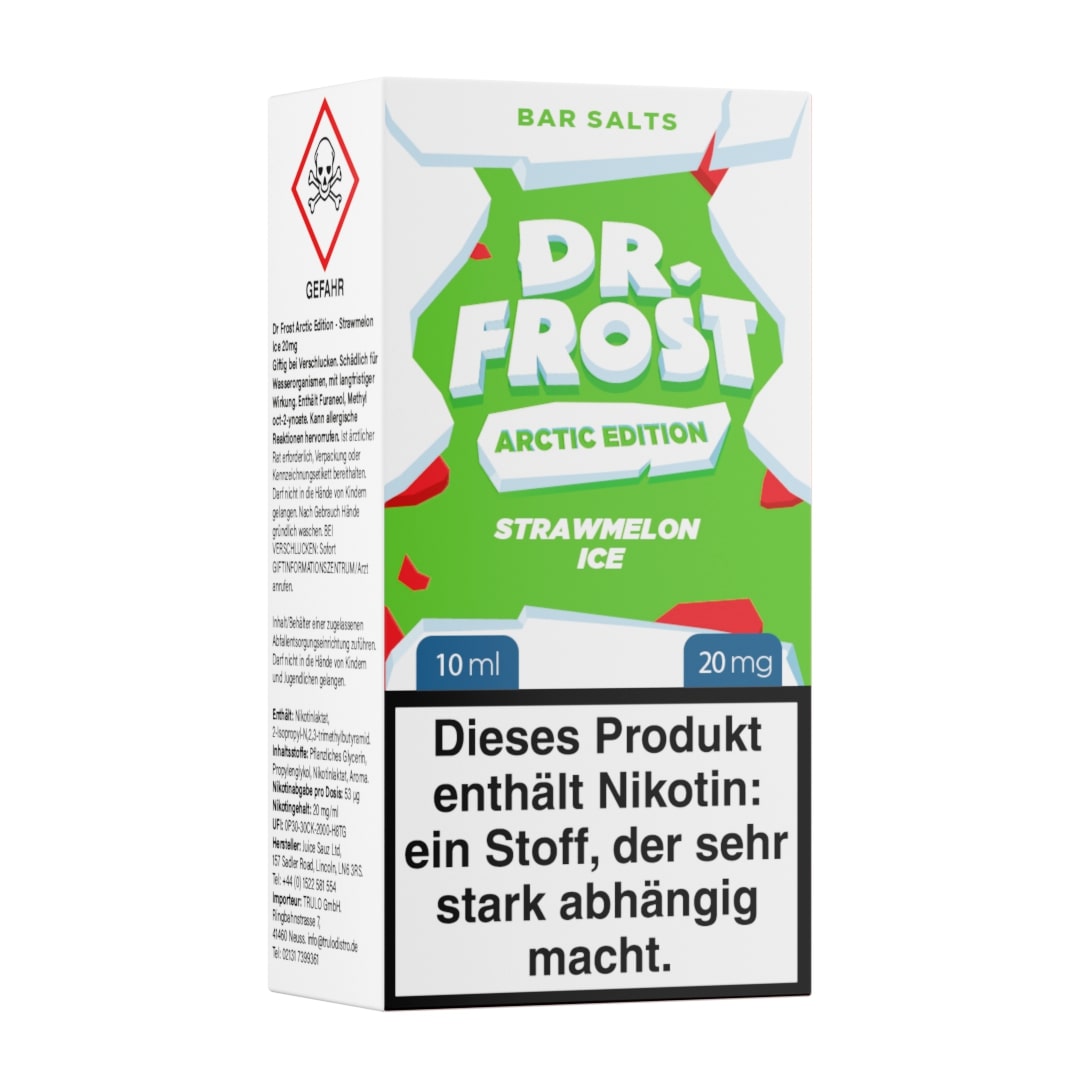 Dr. Frost Arctic Edition Strawmelon Ice Nikotinsalz Liquid 10ml 20mg Dr. Frost Arctic Edition Strawmelon Ice Nikotinsalz Liquid 10ml 20mg