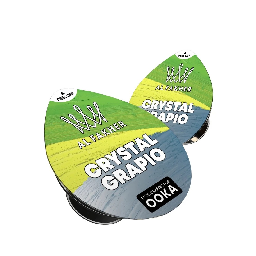 OOKA Al Fakher Shisha Tabak - Crystal Grapio OOKA Pod (2 Pods)