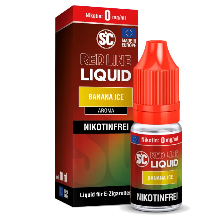 SC - Red Line - Banana Ice Liquid 10ml | 0mg/ml Nikotinfrei SC - Red Line - Banana Ice Liquid 10ml | 0mg/ml Nikotinfrei
