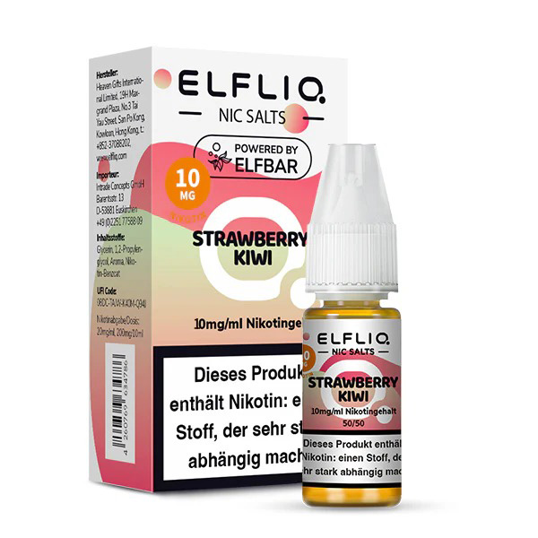 Elfbar Elfliq Strawberry Kiwi 10ml 10mg Elfbar Elfliq Strawberry Kiwi 10ml 10mg