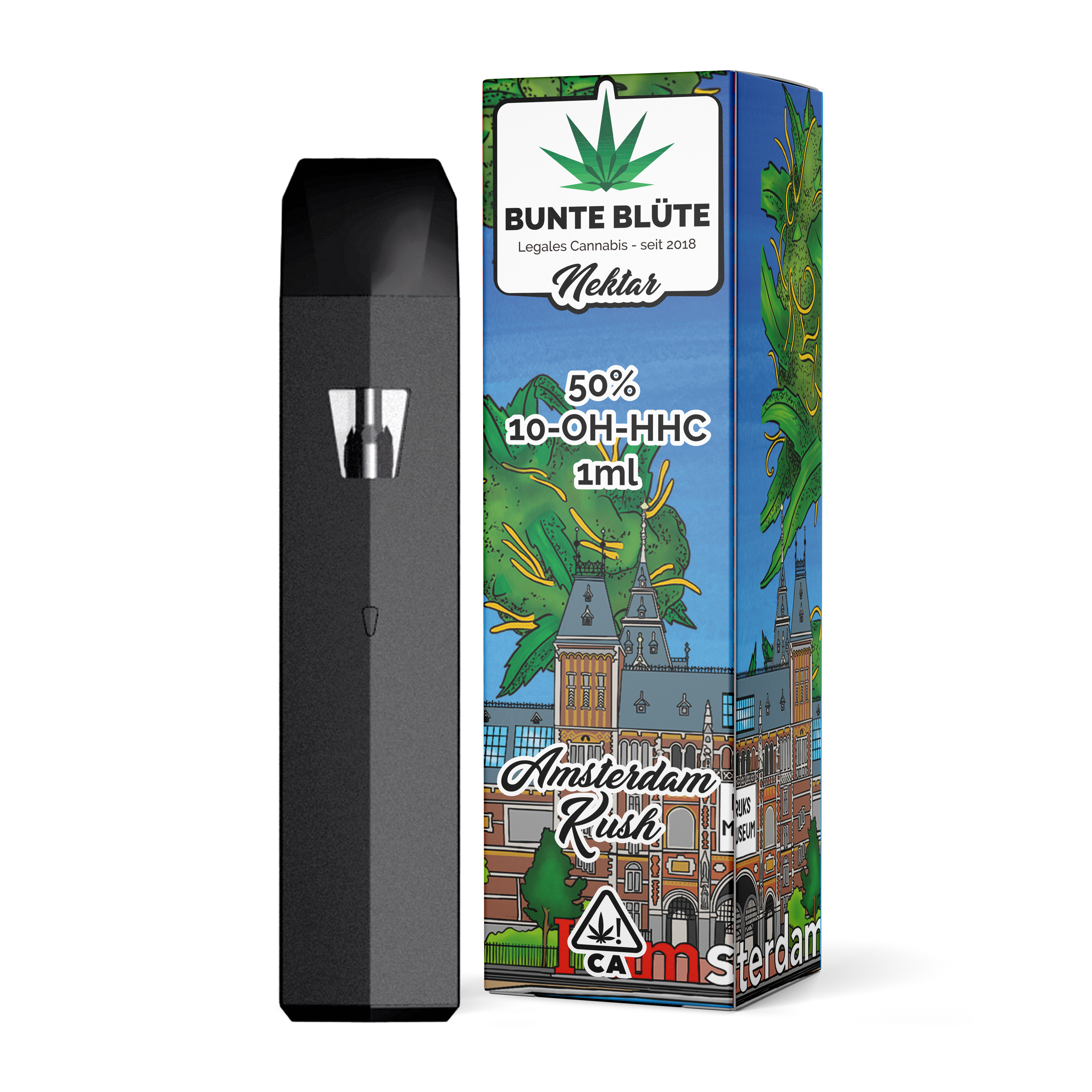 Bunte Blüte 10-OH-HHC Vape Amsterdam Kush Bunte Blüte 10-OH-HHC Vape Amsterdam Kush