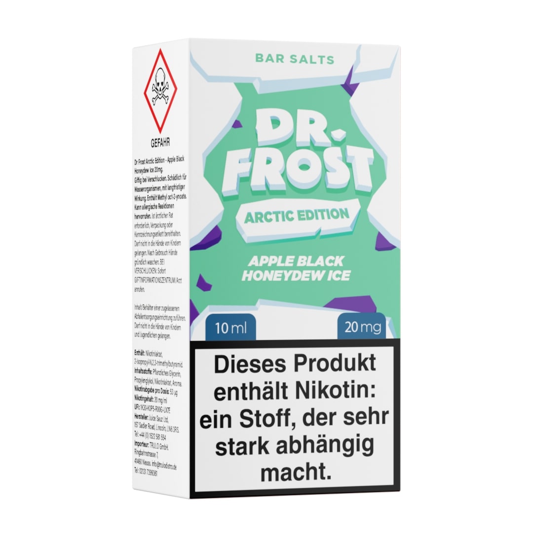 Dr. Frost Arctic Edition Apple Black Honeydew Ice Nikotinsalz Liquid 10ml 20mg Dr. Frost Arctic Edition Apple Black Honeydew Ice Nikotinsalz Liquid 10ml 20mg