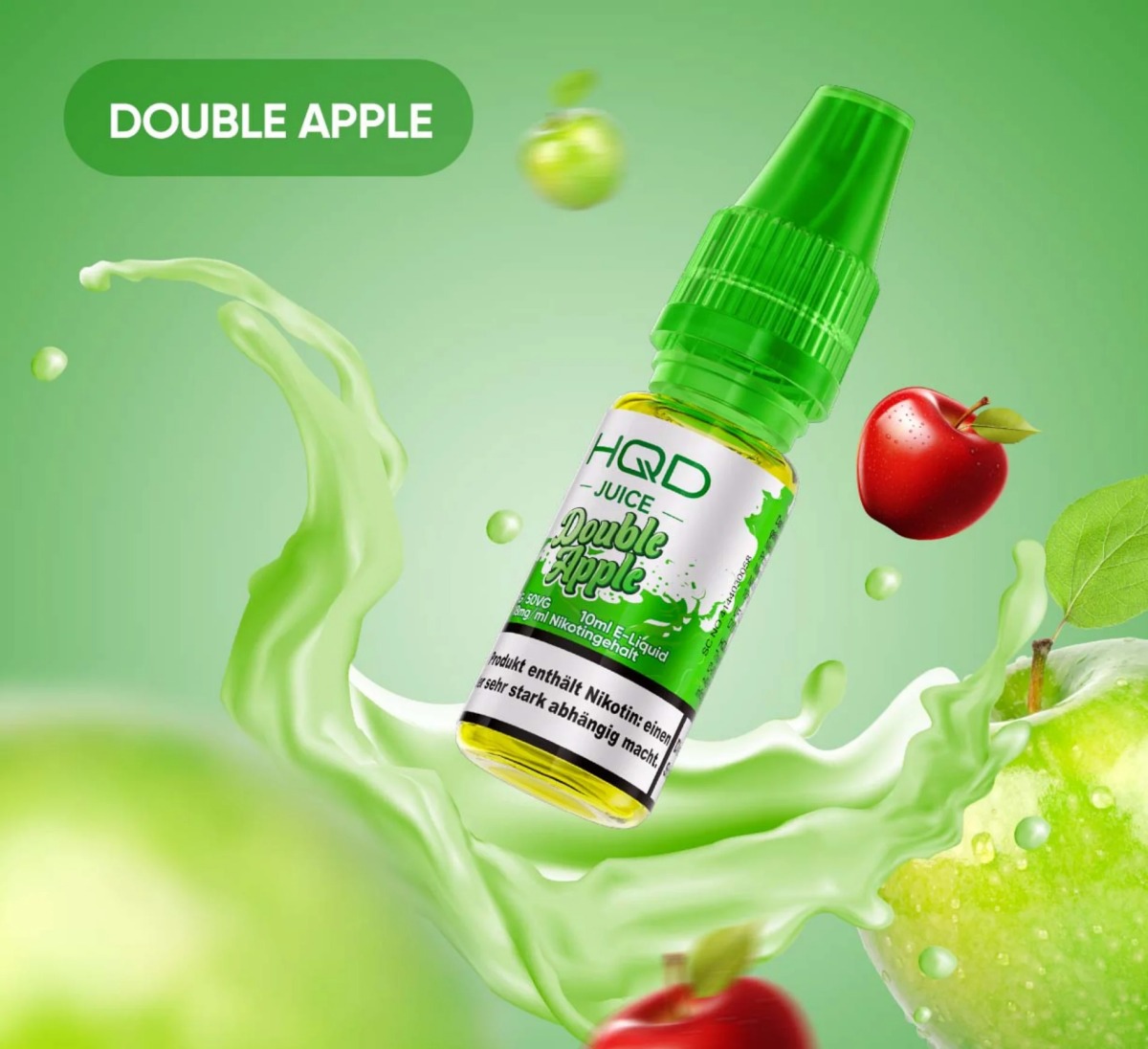 HQD Juice Liquid Double Apple 10ml 18mg HQD Juice Liquid Double Apple 10ml 18mg