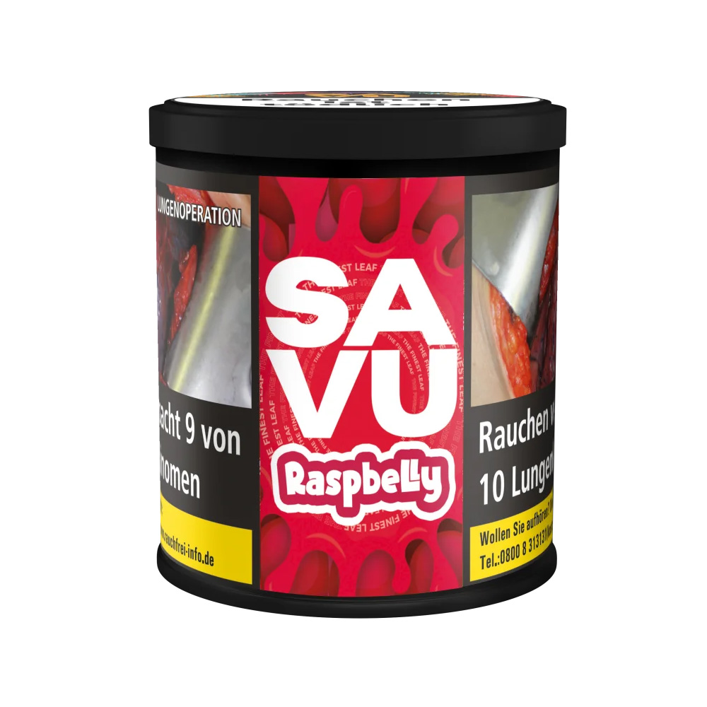 Savu Virginia Shisha Tabak Raspbelly 200g Savu Virginia Shisha Tabak Raspbelly 200g