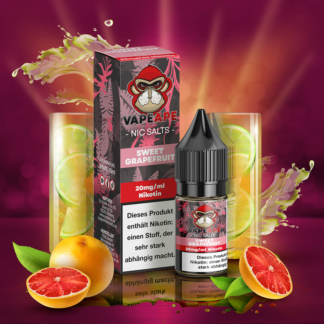 Vape Ape Liquid 10ml 20mg Sweet Grapefruit