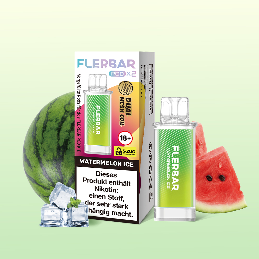 Flerbar Vape Pod Watermelon Ice Flerbar Vape Pod Watermelon Ice