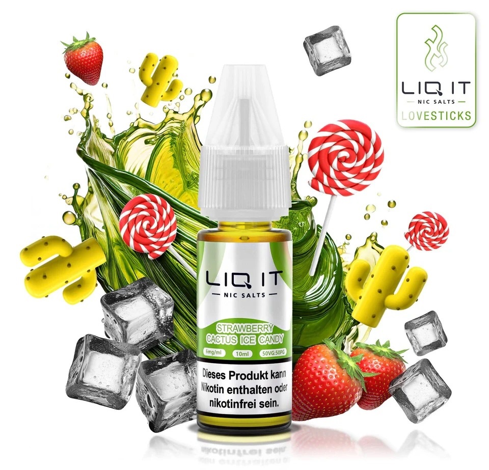 Lovesticks Liq It Liquid Strawberry Cactus Ice Candy 10ml Lovesticks Liq It Liquid Strawberry Cactus Ice Candy 10ml