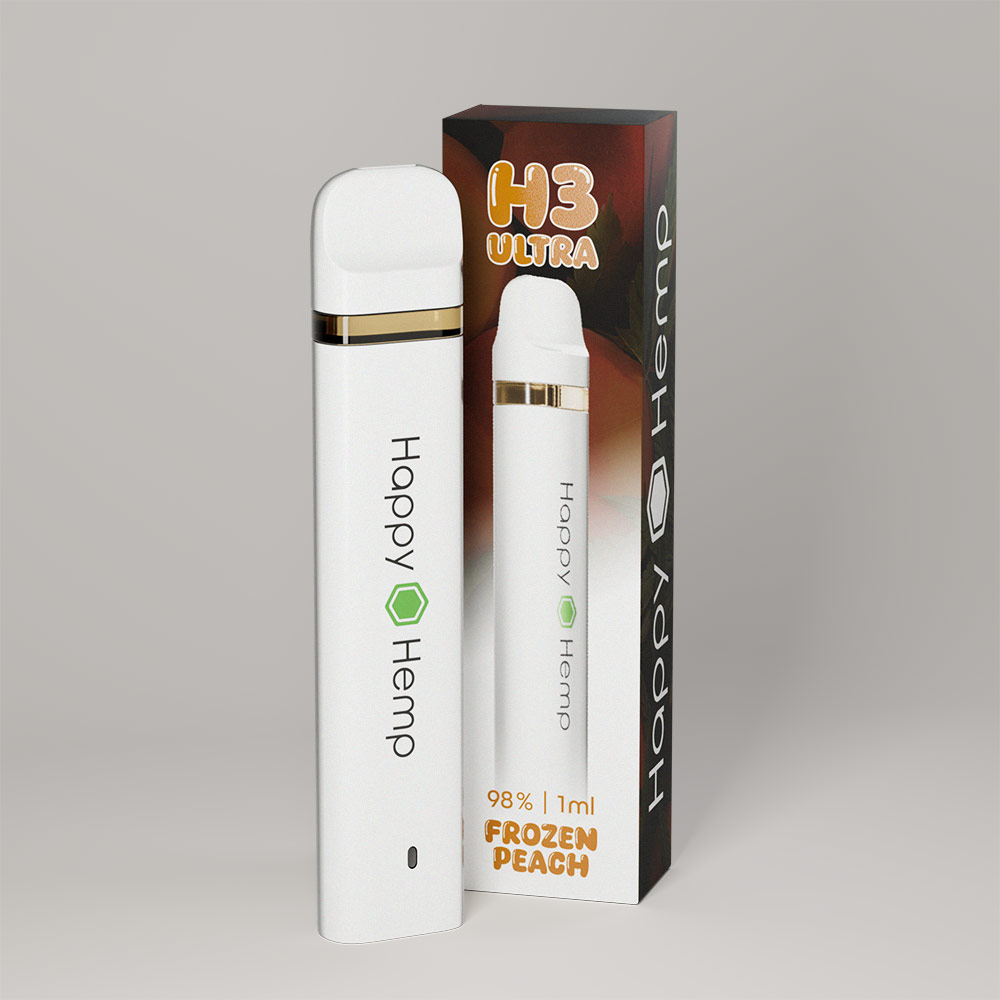Happy Hemp H3 Ultra Vape Frozen Peach Happy Hemp H3 Ultra Vape Frozen Peach