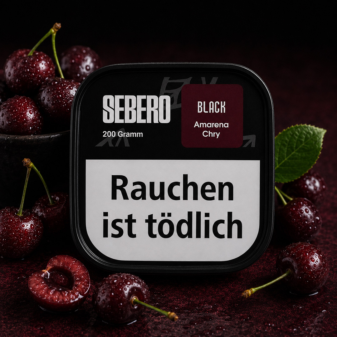 Sebero Black Shisha Tabak Amarena Chry 200g Sebero Black Shisha Tabak Amarena Chry 200g