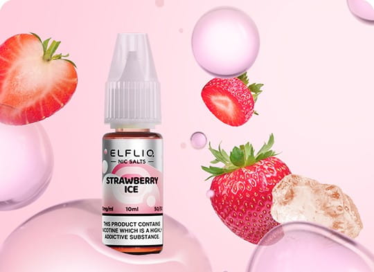 Elfliq_Strawberry_Ice Elfliq - Strawberry Ice Nikotinsalz Liquid 10ml l 20mg/ml