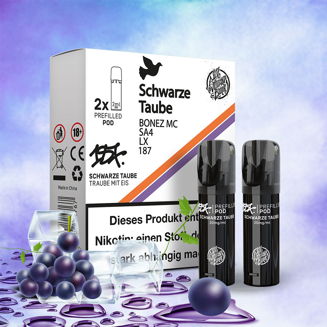 187 Vape Pod AMG Schwarze Taube 2er Pack 187 Vape Pod AMG Schwarze Taube 2er Pack